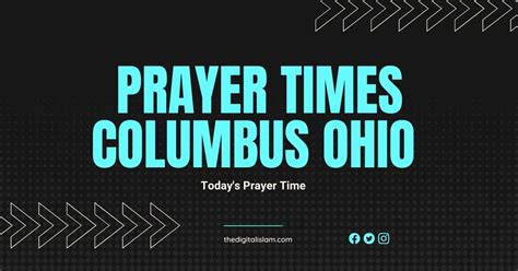 prayer times columbus ohio